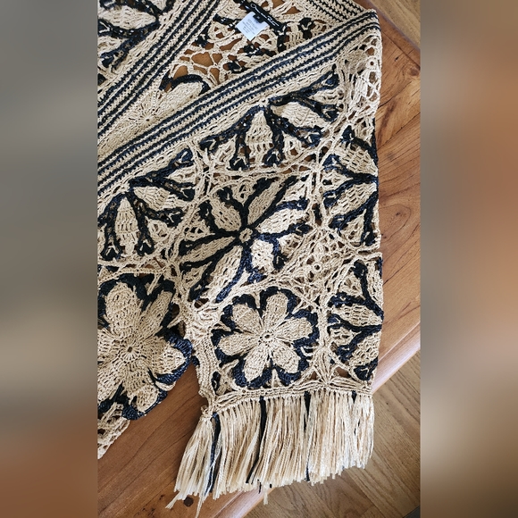 Oscar de la Renta 2020 Open Front Raffia Cardigan - Picture 8 of 13